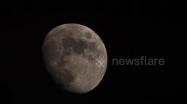 Cool footage of International space station lunar transit 7 April 2017