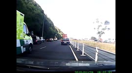 Dash Cam Footage - Tailgaiting an Ambulance