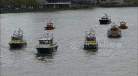 Pc Palmer's funeral from lambeth bridge