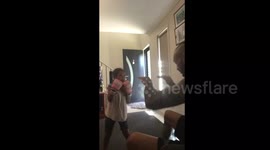 Talented girl, 4, training to be a boxer with her dad