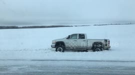 Slippery roads during Minnesota winter