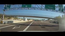 Nasty crash on interstate highway in Pheonix, Arizona