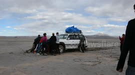 Getting stuck in the Solar de Uyuni