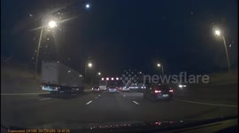 HGV T-Bones a car on M25 motorway 9/3/2017