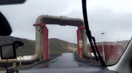 Krafla Geothermal Power Station in Northeast Iceland