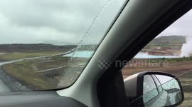 Blue Lake in the Mývatn Region of Northeast Iceland