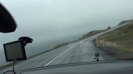 Winding Roads on the Northern Coast of Iceland