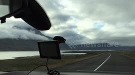 Driving in Eastern Iceland