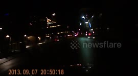 Accident in intersection with drunk driver