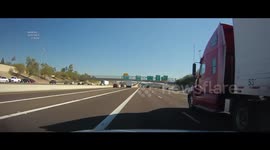 Newsflare Edit - Nasty crash on interstate highway in Pheonix, Arizona