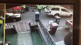 Bin men littering