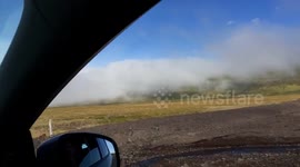 Newsflare Edit - Driving into a Cloud Rolling off Snæfellsjökull Glacier in Western Iceland