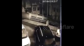 Driver sends vehicle off side of bridge