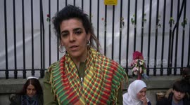 Kurds on Hunger Strike opposite Downing street,London,UK