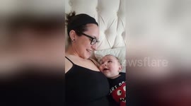 This is what love looks like between a baby and mom