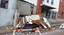 Partial Building collapse - Bunker Hill Section, Shamkin, Pennsylvania