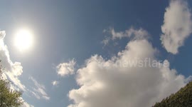 Clouds time-lapse, wide angle Full HD