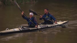 Steve Backshall & Helen Glover encounter aggressive swan 'Sid'