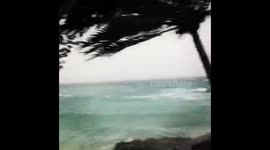 Cyclone Cook battering beach on Vanuatu