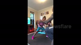 The four-year-old who is destined to become a boxer
