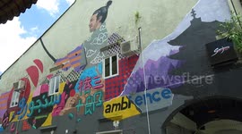 Graffiti at Ambience Hotel,Kuching