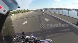 Supermoto Wheelie Crash