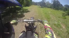 Crf 450 wheelie crash BROKEN BONES