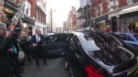 Newsflare Edit - Abigail Clancy and Peter Crouch arrive at Bradley Theodore's 'The Second Coming' exhibition
