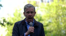 Chris Nineham of Stop the War Coalition protest No to Trump's wars aggression