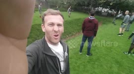 RSC Anderlecht train in Manchester park ahead of Europa League match