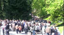 Victory day in Vilnius, Lithuania.