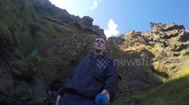 Rauðfeldar Canyon on the Snæfellsnes Peninsula in Western Iceland