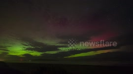 Stunning Southern Lights swirl above New Zealand