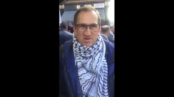 Simon Hales Palestinian Hunger Strike Demo 22nd April 2017