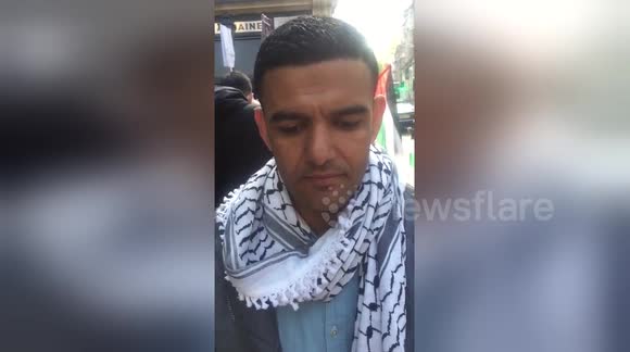 Newsflare Edit - Ex ISRAELI Prisoner Mahmoud in London