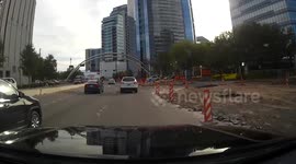 Jeep Blindly Merges into Me - Close Call (Houston, Tx)