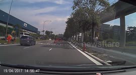 Driver miraculously survives horrific car crash
