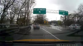 Driving fail on a rainy day