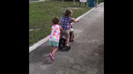 It takes 3 to ride a bike