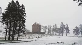 'Arctic blast' bring strong winds and snow to Scottish highlands