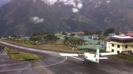 Taking off form this airport in Nepal is terrifying