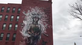 Storybook graffiti in Downtown Rochester