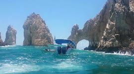 The famous Arch of Cabos San Lucas (El Archo), Baja California, Mexico