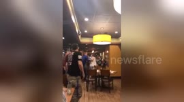 Newsflare Edit - Denny's fight Waterbury Connecticut