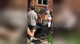 Woman faints after seeing Elvis impersonator at anniversary party