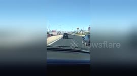 Newsflare Edit - Car crashes into cars at red light