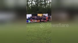 Newsflare Edit - It all goes off when Cables score! https://t.co/IYJ6H7cmGp