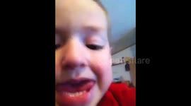 Cute 4 Year Old Records Himself Singing