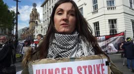 Vigil in Solidarity With Palestinian Prisoners Hunger Strike,London,UK