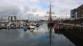 Famous tall ship  returns to Plymouth’s historic harbour  for pirate weekend may 13th 2017